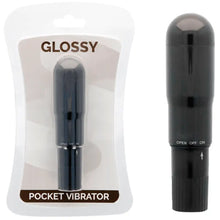 GLOSSY - VIBRADOR DE BOLSO PRETO - Sexshoptuga  Sexshoptuga 