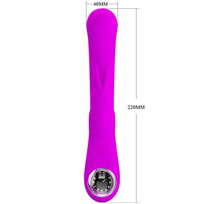 PRETTY LOVE - VIBRADOR DE COELHO LAMAR E PONTO G VIOLETA - Sexshoptuga 