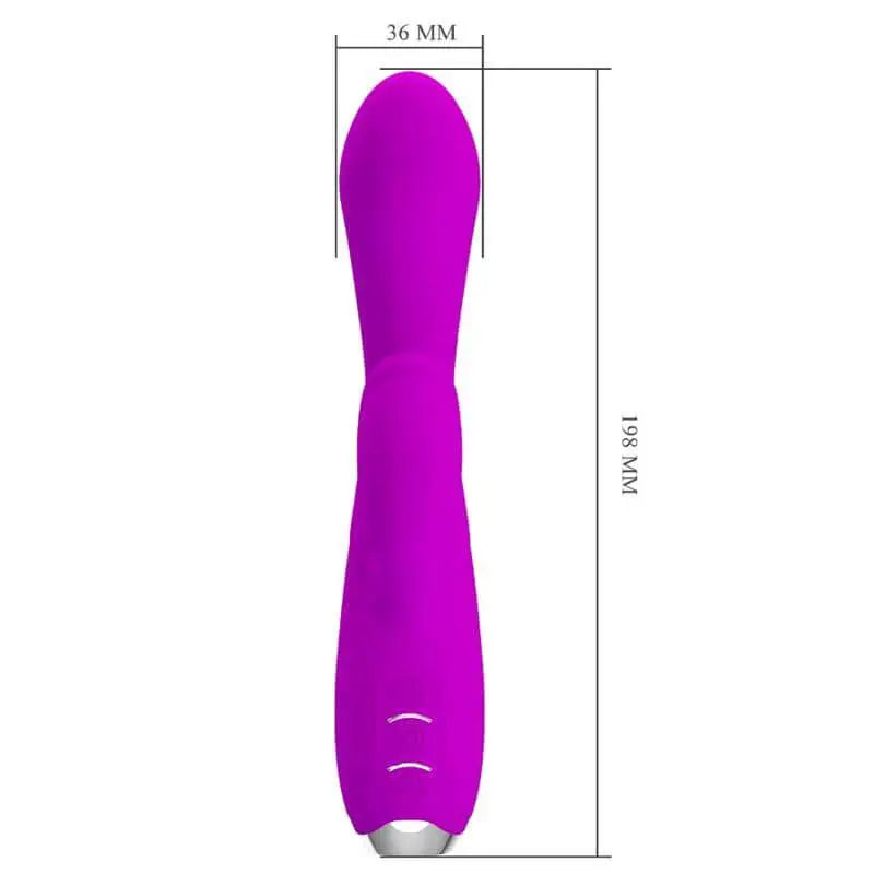 PRETTY LOVE - VIBRADOR DE COELHO RECARREGVEL GLORIA - ROXO IMPERMEVEL - Sexshoptuga 