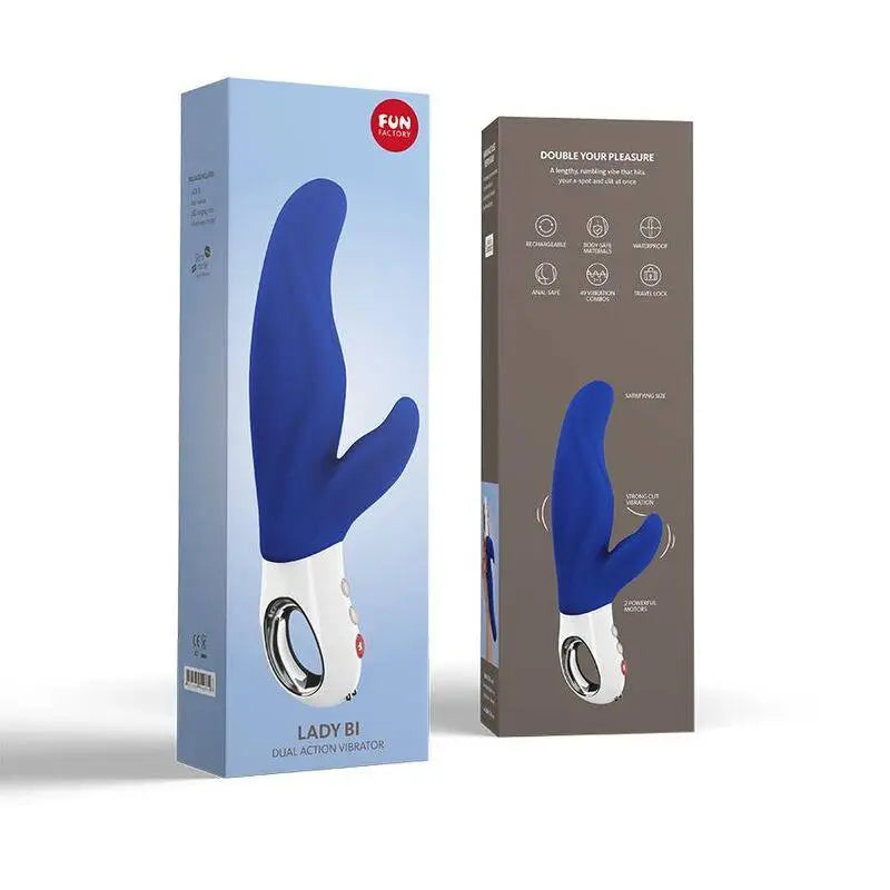 FUN FACTORY - VIBRADOR DUPLO LADY BI ULTRAMARIN - Sexshoptuga 