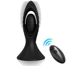 ARMONY - VIBRADOR E PLUG ANAL SILICONE PRETO - Sexshoptuga  Sexshoptuga 