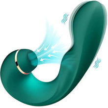 ARMONY - VIBRADOR E SUCKER FLEXÍVEL VERDE - Sexshoptuga  Sexshoptuga 