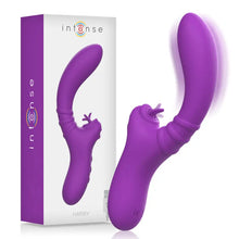 INTENSE - VIBRADOR FLEXÍVEL HARRY COM LÍNGUA ROXA - Sexshoptuga  Sexshoptuga 