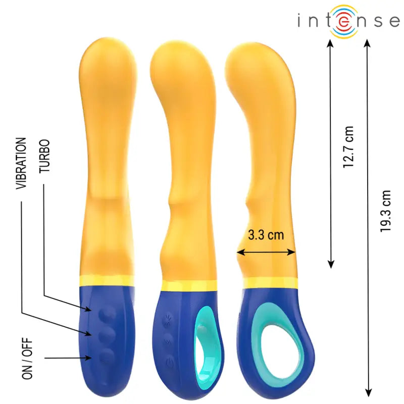 Vibrador Intenso Shaggy Amarelo G-Spot com Estimulação Precisa