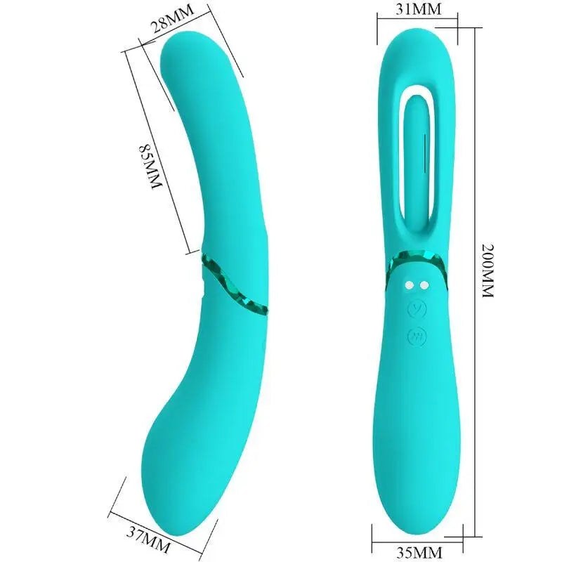 ROMANCE - VIBRADOR LEXIE G-SPOT 7 VIBRAÇÕES AZUL - Sexshoptuga 