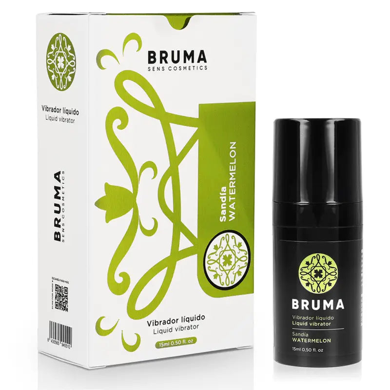 BRUMA - VIBRADOR LÍQUIDO ULTRA DESLIZANTE MELANCIA 15 ML - Sexshoptuga 