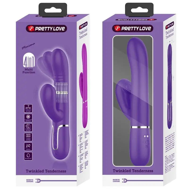 PRETTY LOVE - VIBRADOR MULTIFUNÇÃO G-SPOT ROXO - Sexshoptuga 