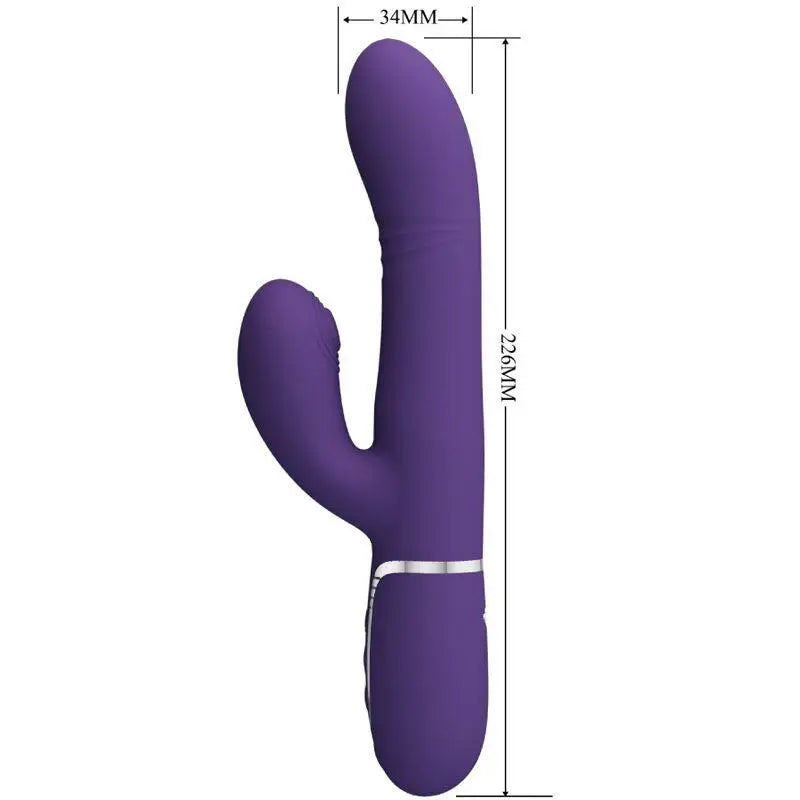 PRETTY LOVE - VIBRADOR MULTIFUNÇÃO G-SPOT ROXO - Sexshoptuga 