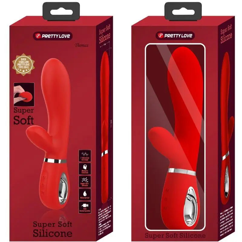 PRETTY LOVE - VIBRADOR MULTIFUNO G-SPOT THOMAS VERMELHO - Sexshoptuga 