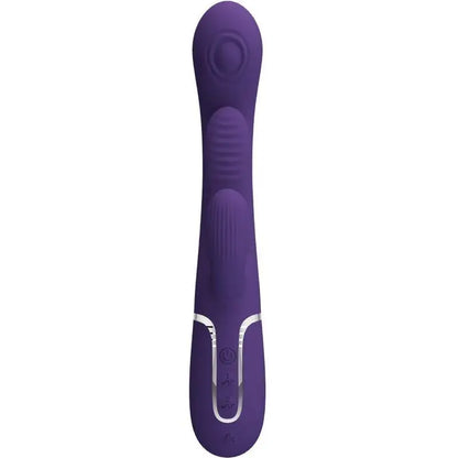 PRETTY LOVE - SHANIA TRIPLE RABBIT VIBRADOR MULTIFUNCIONAL ROXO - Sexshoptuga 