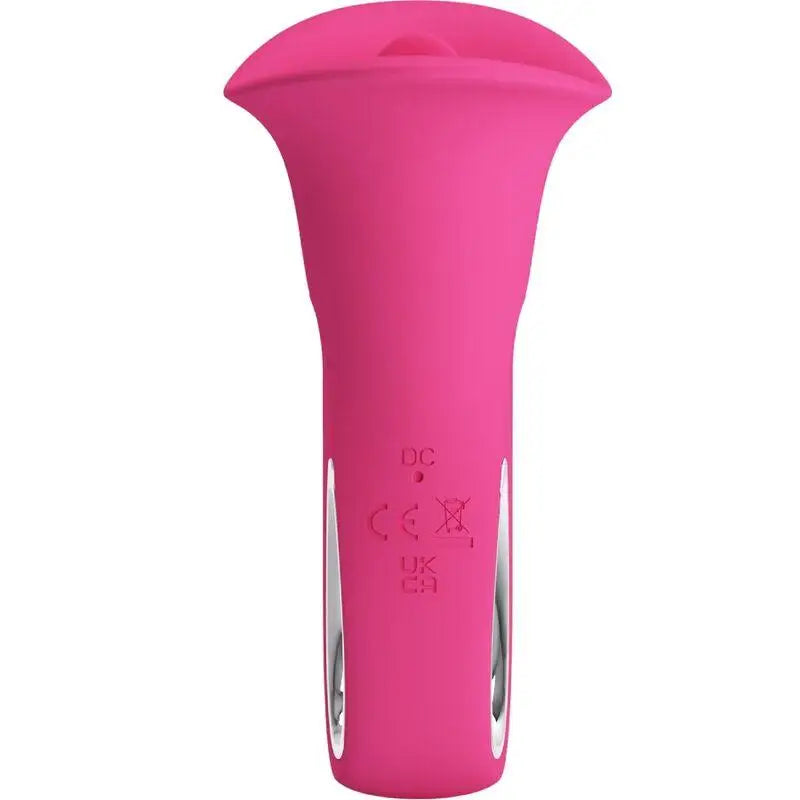 PRETTY LOVE - CLYDE VIBRADOR ORAL LÍNGUA VIBRANTE 12 VIBRAÇÕES ROSA - Sexshoptuga 