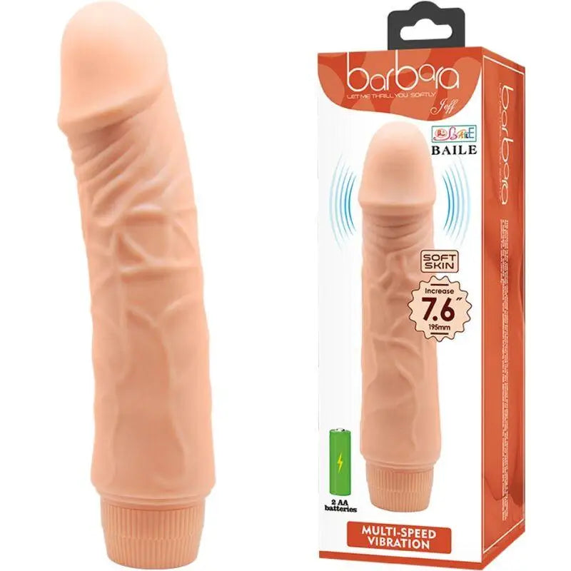 BAILE - VIBRADOR REALÍSTICO BARBARA 20 CM - Sexshoptuga 