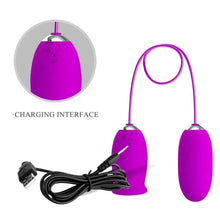 PRETTY LOVE - VIBRADOR RECARREGVEL DAISY DUAL EGG ROXO - Sexshoptuga  Sexshoptuga 