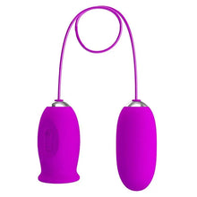 PRETTY LOVE - VIBRADOR RECARREGVEL DAISY DUAL EGG ROXO - Sexshoptuga  Sexshoptuga 