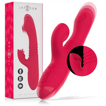 INTENSE - VIBRADOR UP & DOWN RECARREGVEL DUA MULTIFUNO COM LÍNGUA VERMELHA - Sexshoptuga  Sexshoptuga 