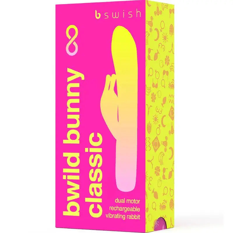 B SWISH - BWILD BUNNY INFINITE CLASSIC RECARREGVEL VIBRADOR ROSA SILICONE - Sexshoptuga 