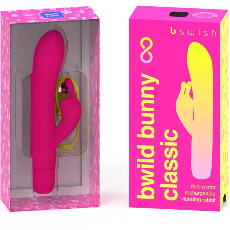 B SWISH - BWILD BUNNY INFINITE CLASSIC RECARREGVEL VIBRADOR ROSA SILICONE - Sexshoptuga 