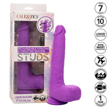 CALEXOTICS - STUDS VIBRADOR ROTATIVO E RECARREGÁVEL 10 VIBRAÇÕES ROXO - Sexshoptuga  Sexshoptuga 