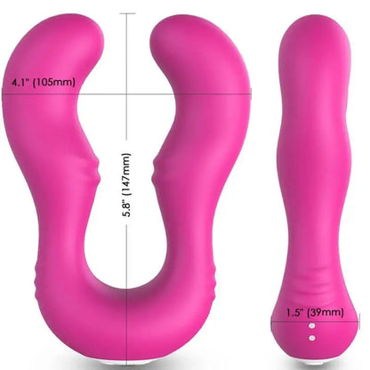 ARMONY - VIBRADOR SERAPH DUPLO CONTROLE REMOTO FÚCSIA - Sexshoptuga 