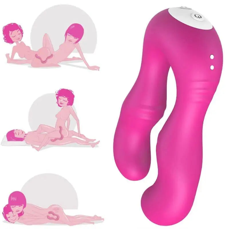 ARMONY - VIBRADOR SERAPH DUPLO CONTROLE REMOTO FÚCSIA - Sexshoptuga 