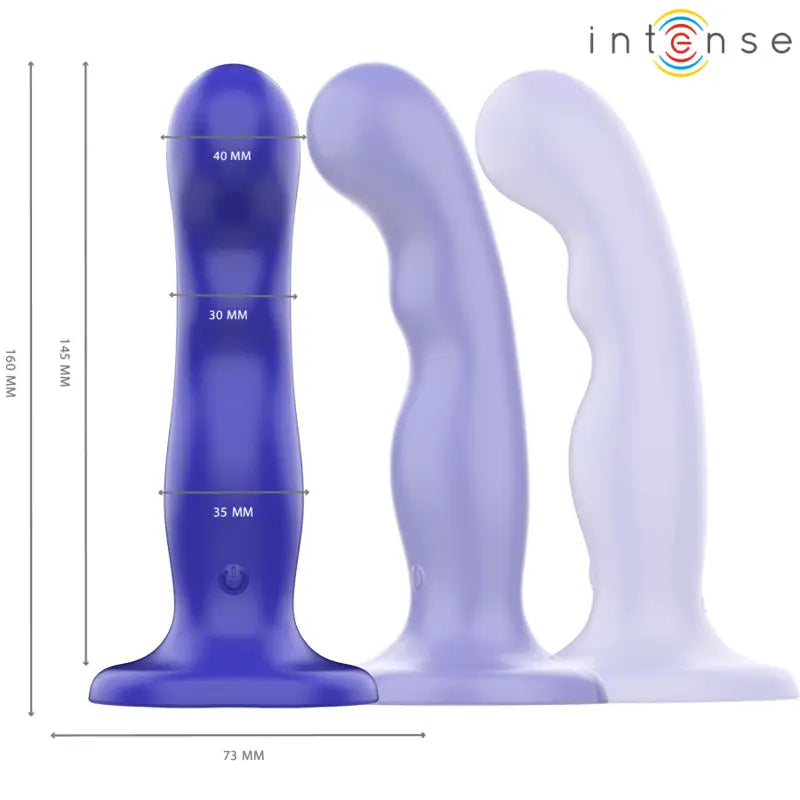 INTENSE - SHORTY VIBRADOR COM VENTOSA AZUL CONTROLE REMOTO - Sexshoptuga 