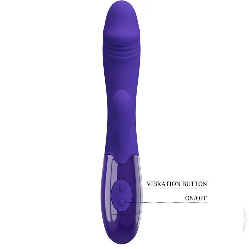 PRETTY LOVE - VIBRADOR SNAPPY YOUTH E ESTIMULADOR DE PONTO G VIOLETA - Sexshoptuga 