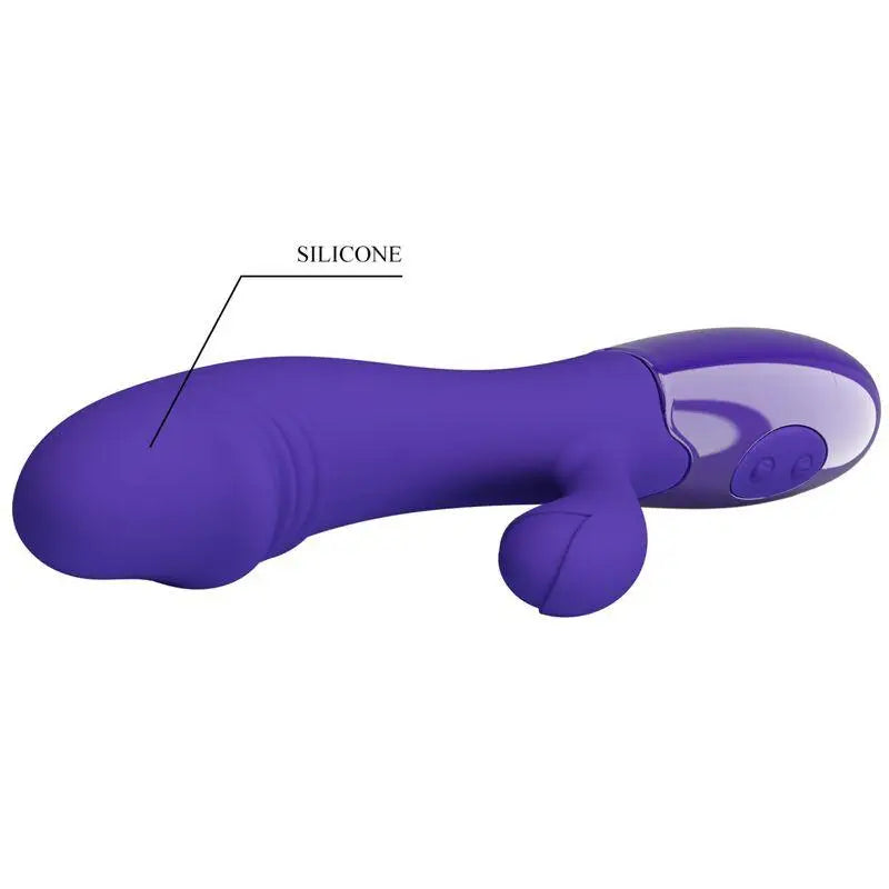 PRETTY LOVE - VIBRADOR SNAPPY YOUTH E ESTIMULADOR DE PONTO G VIOLETA - Sexshoptuga 