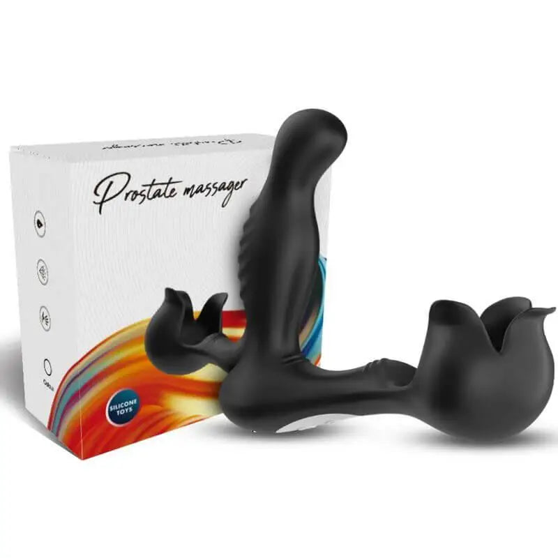 ARMONY - VIBRADOR SURROUND ANAL E ESTIMULADOR TESTICULOS CONTROLE REMOTO PRETO - Sexshoptuga 