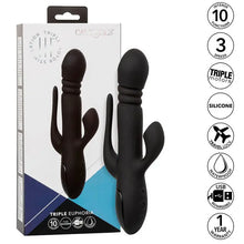 CALEXOTICS - VIBRADOR TRIPLO EUPHORIA PRETO - Sexshoptuga  Sexshoptuga 