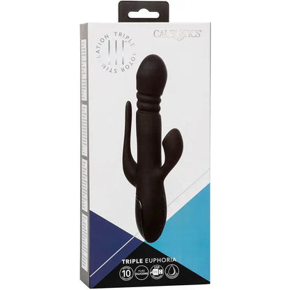 CALEXOTICS - VIBRADOR TRIPLO EUPHORIA PRETO - Sexshoptuga 