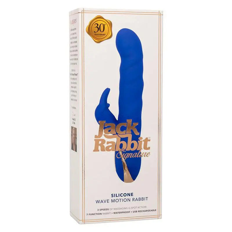 CALEXOTICS - JACK RABBIT VIBRADOR WAVE MOTION AZUL - Sexshoptuga 