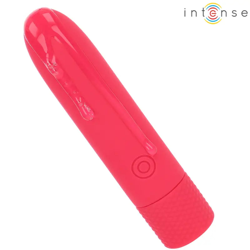 INTENSE - SYMONE USB RECARREGÁVEL VIBRATÓRIA BULLET 8 VIBRAÇÕES VERMELHO 10 X 2,2 CM - Sexshoptuga 