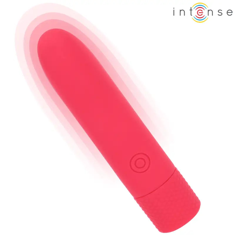 INTENSE - SYMONE USB RECARREGÁVEL VIBRATÓRIA BULLET 8 VIBRAÇÕES VERMELHO 10 X 2,2 CM - Sexshoptuga 