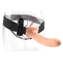 FETISH FANTASY SERIES - 19 CM VIBRATÓRIO OCO STRAP-ON MARROM - Sexshoptuga  Sexshoptuga 