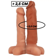 VIRILXL - EXTENSÃO DE PÊNIS DE SILICONE LÍQUIDO V5 MARROM - Sexshoptuga  Sexshoptuga 