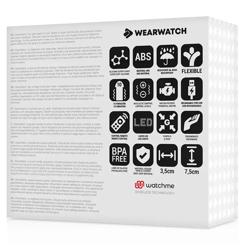 WEARWATCH - TECNOLOGIA WATCHME DE CONTROLE REMOTO DE OVO ÁGUA DO MAR / NEVE - Sexshoptuga 