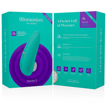 WOMANIZER - ESTIMULADOR CLITORIAL STARLET 3 TURQUESA - Sexshoptuga  Sexshoptuga 