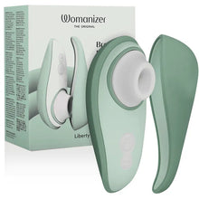 WOMANIZER - LIBERTY 2 ESTIMULADOR DE CLITORIS & SUCKER VERDE CLARO - Sexshoptuga  Sexshoptuga 