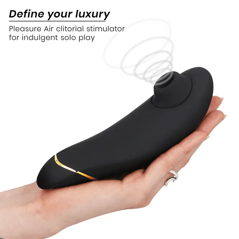 WOMANIZER - PREMIUM 2 ESTIMULADOR CLITORIAL PRETO - Sexshoptuga 