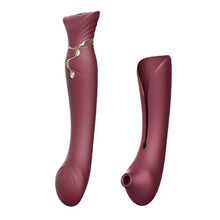 ZALO - QUEEN SET PULSE WAVE CLIT STIM VERMELHO - Sexshoptuga  Sexshoptuga 